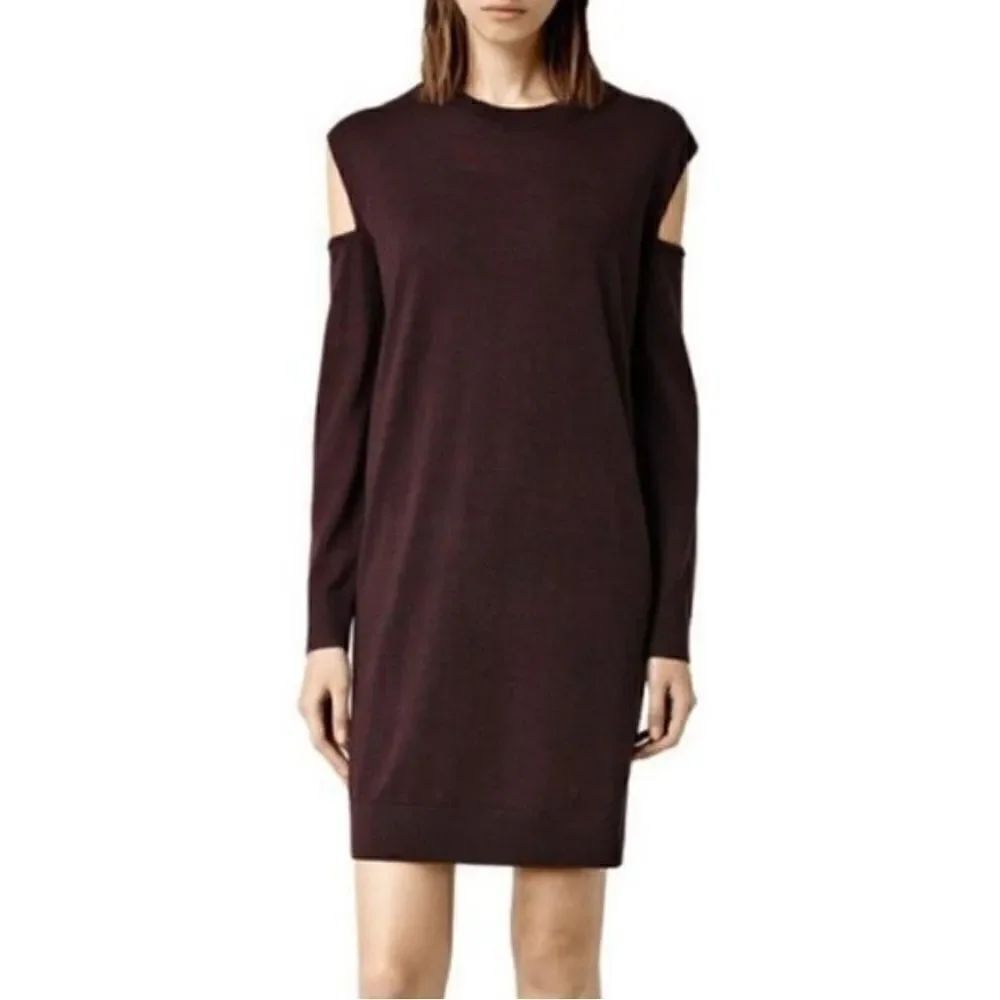 All Saints Elion Merino Wool Sweater Knit Dress